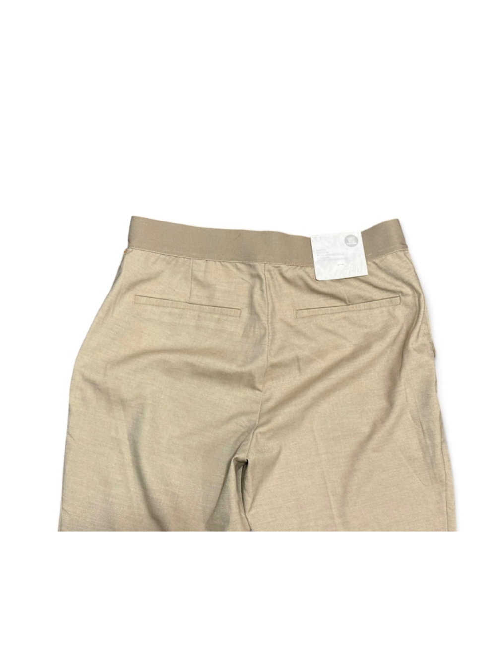 H&M Women’s Beige Tan Elastic Waist Slim Ankle Dress Pants 27” Inseam Size 8 - Picture 4 of 6